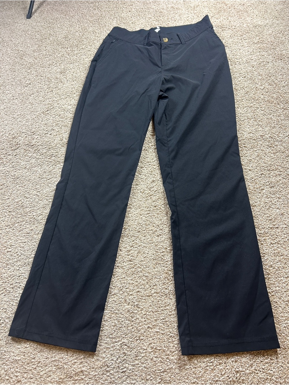 Gerry Women’s Black Outdoor Travel Pants Straight Leg Stretch Hiking Sz Small